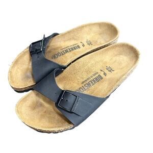 Birkenstock Women Size 36 Black Madrid Slip On Sandals Shoe Slides